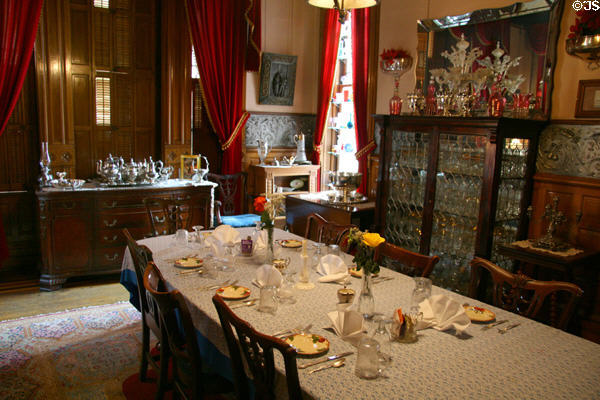 Dining room in Copper King Mansion. Butte, MT.