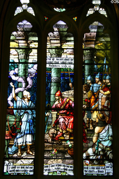 Story of Jacob stained glass window of Cathedral of Saint Helena. Helena, MT.