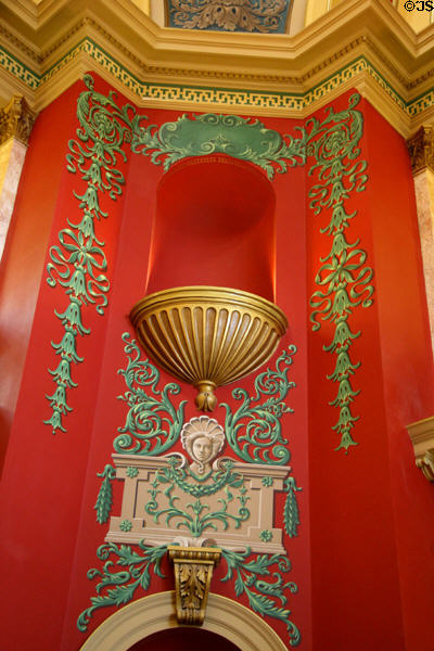 Rotunda details at Montana State Capitol. Helena, MT.
