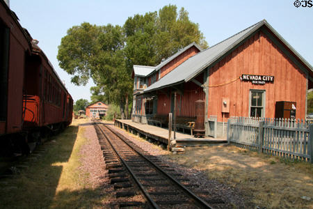 Nevada City Rail Depot (1964 replica of Great Northern plans). Nevada City, MT.