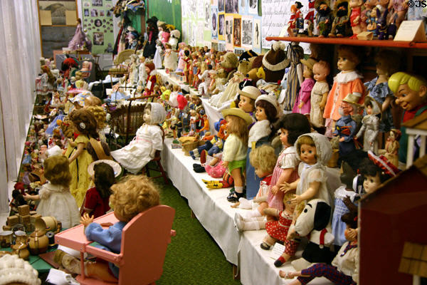 Doll collection at Aurora Plainsman Museum. Aurora, NE.