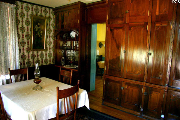 Dining room of Talmadge house at Stuhr Museum. Grand Island, NE.