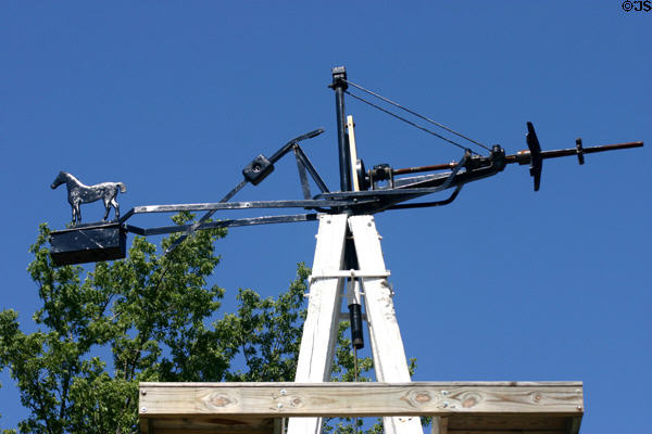 Details of windmill mechanism at Stuhr Museum. Grand Island, NE.