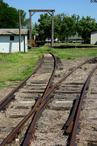 Rail switches at Stuhr Museum. Grand Island, NE.