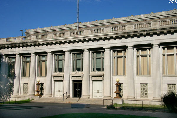 Temple of the Ancient & Accepted Scottish Rite of Freemasonry building (1916) (332 Centennial Mall). Lincoln, NE. Architect: Ellery L. Davis. On National Register.