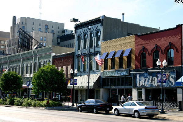 Victorian buildings of downtown Lincoln. Lincoln, NE.