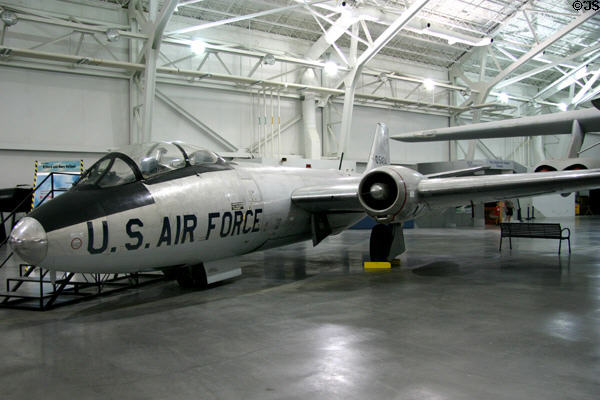 Martin B-57E Intruder support bomber & tactical strike aircraft (1953-70) at Strategic Air Command Museum. Ashland, NE.