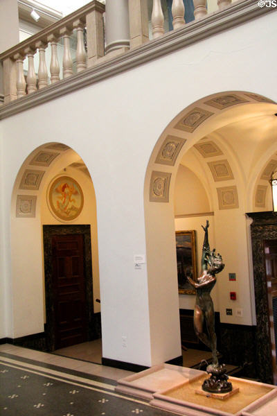 Entrance arches of original gallery at Currier Museum of Art. Manchester, NH.