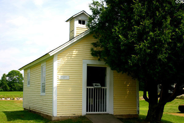 Bee house (1847) of Canterbury Shaker Village. NH.