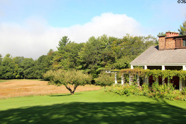 Field, forest & Little Studio at Saint-Gaudens NHS. Cornish, NH.