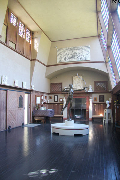 Interior of Little Studio at Saint-Gaudens NHS. Cornish, NH.