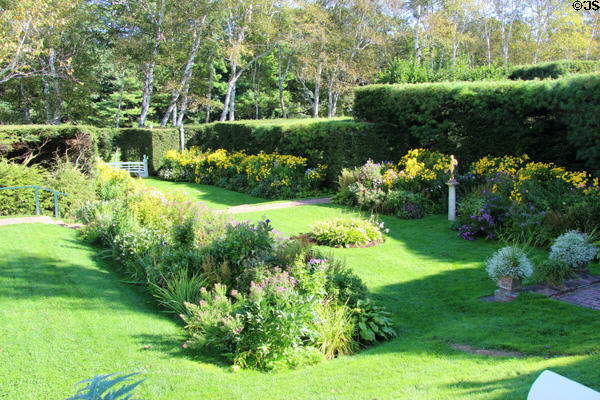Outdoor room in garden at Saint-Gaudens NHS. Cornish, NH.