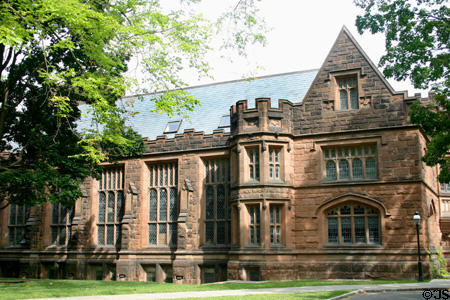 Outer walls of East Pyne Hall on Princeton campus. Princeton, NJ.