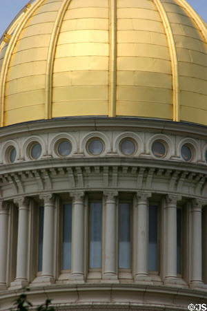 Dome detail of New Jersey State Capitol. Trenton, NJ.