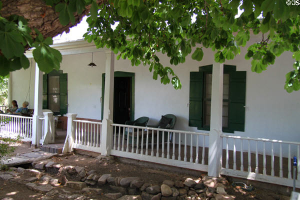 El Zaguan (James L. Johnson House) (1850s) (545 Canyon Road). Santa Fe, NM. Style: Territorial.