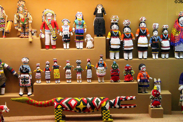 Indian dolls in Girard wing at Museum of International Folk Art. Santa Fe, NM.