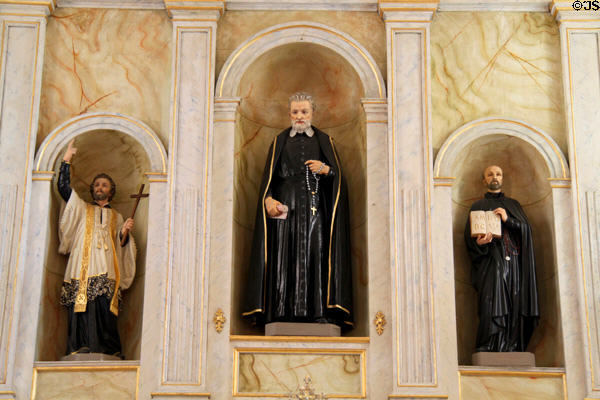 Altar saints at San Felipe de Neri Church. Albuquerque, NM.