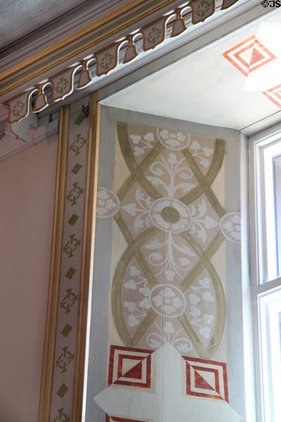 Decorative details in San Felipe de Neri Church. Albuquerque, NM.