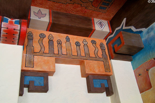Southwestern design details of KiMo Theatre. Albuquerque, NM.