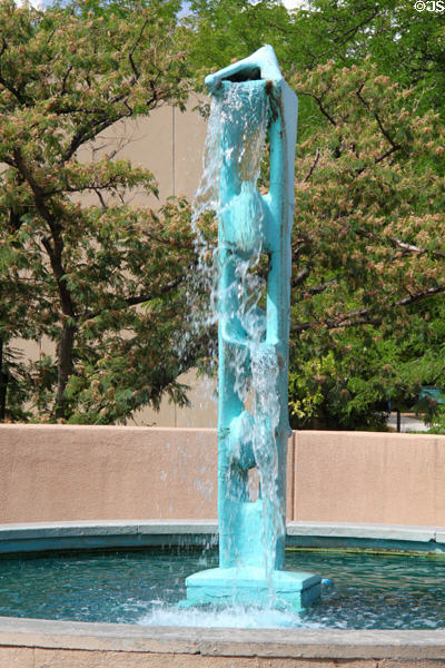 Fountain on campus of University of New Mexico. Albuquerque, NM.