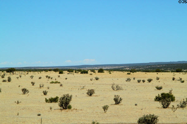 Landscape along Interstate 40 in eastern New Mexico. NM.
