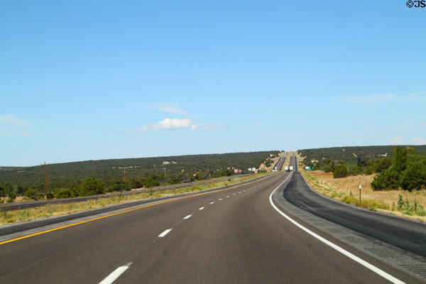 Interstate 40 in eastern New Mexico. NM.