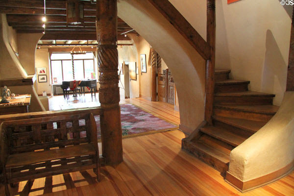 Living room at Taos Art Museum. Taos, NM.