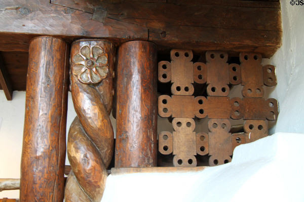 Architectural detail in Nicolai Fechin studio at Taos Art Museum. Taos, NM.