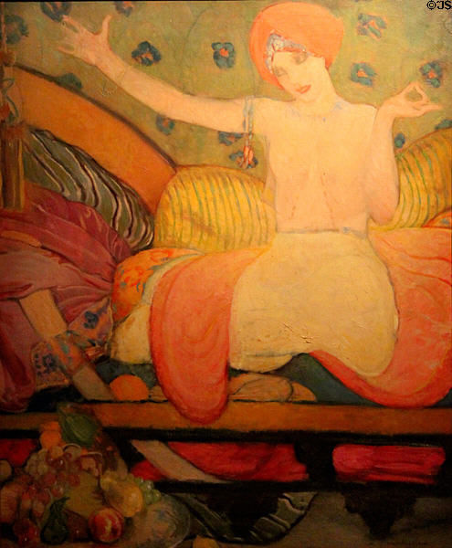Shere Zade painting (1944) by Mary Greene Blumenschein at Blumenschein Home & Museum. Taos, NM.