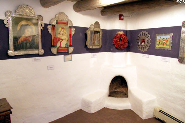 Tinware frames collection at Millicent Rogers Museum. Taos, NM.