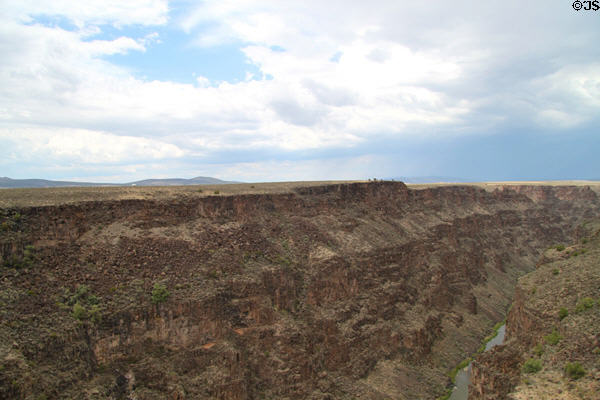 Rio Grande Gorge from Gorge Bridge. Taos, NM.