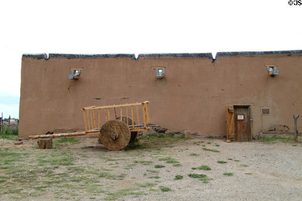 La Hacienda de los Martinez (1804) adobe fortress & trade center at original northern end of El Camino Real, now one of few remaining Spanish Colonial buildings in New Mexico style. Taos, NM.