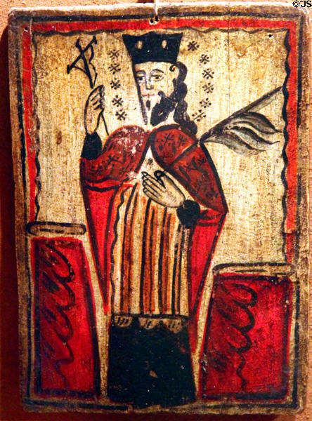 St Lawrence retablo by Antonio Molleno at Hacienda de los Martinez. Taos, NM.