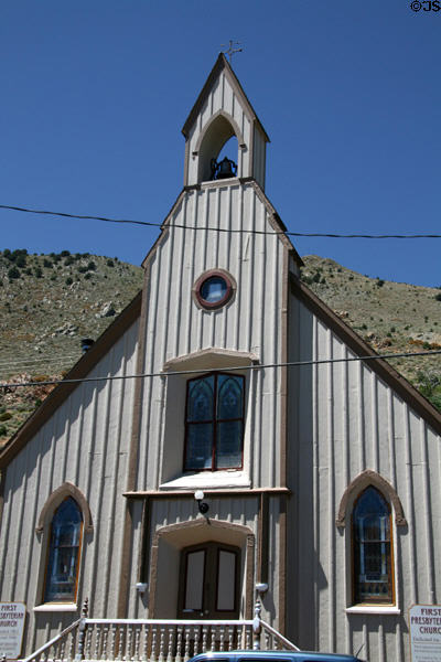 First Presbyterian Church (1866) (196 S. C St.). Virginia City, NV. Style: Gothic Revival.