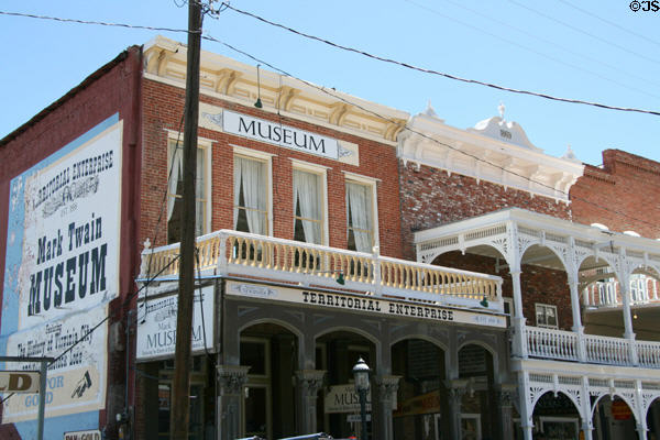 Mark Twain Museum in Territorial Enterprise building (1876) (47 S. C St.). Virginia City, NV.