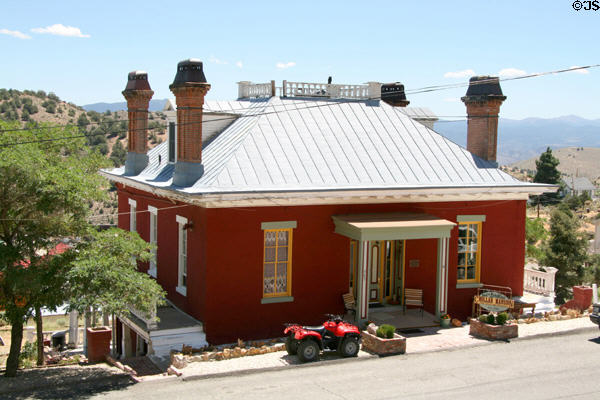 Billy Choller Mansion (1861) (565 S. D St.) served as Choller Mine offices; Mark Twain & U.S. Grant visited. Virginia City, NV. Style: Italianate. Architect: N.J. Colman. On National Register.