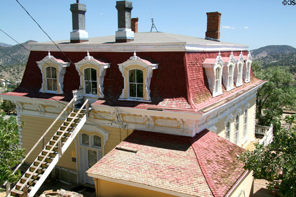 Savage Mining Company Office (1861) (146 S. D St.) where U.S. Grant visited in 1879. Virginia City, NV. Style: Second Empire.