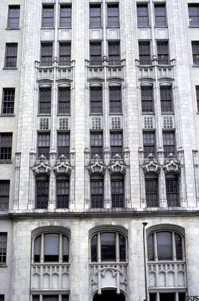 Gothic-style skyscraper (1913) (now Verizon) (65 Franklin at Church). Buffalo, NY.