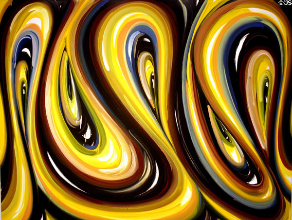 Pushed, Pulled, Depleted & Duplicated (2002-3) painted by Karin Davie in Albright-Knox Art Gallery. Buffalo, NY.
