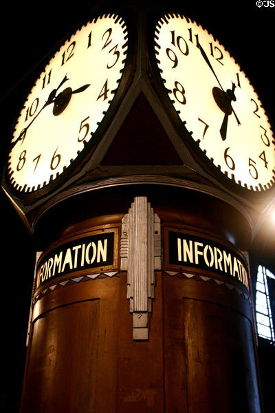 Art Deco clock in Central Terminal concourse. Buffalo, NY.