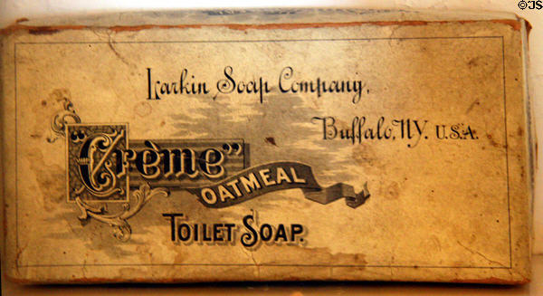 Larkin Soap Company Toilet Soap box at Graycliff. Buffalo, NY.