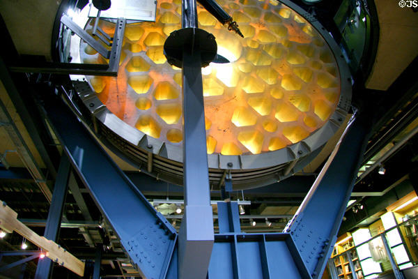 First casting of 200-inch glass blank for Palomar Observatory (1934) at Corning Museum of Glass. Corning, NY.