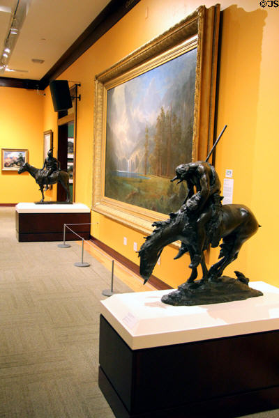 Gallery with western art at Rockwell Museum of Art. Corning, NY.