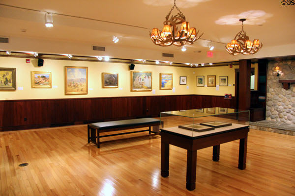 Gallery design art at Rockwell Museum of Art. Corning, NY.