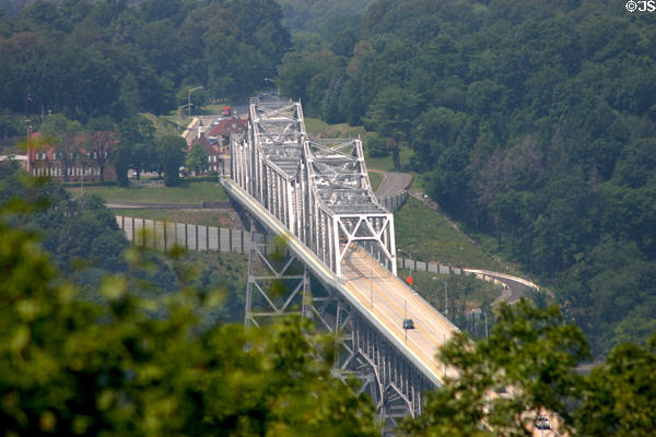 Rip van Winkle Bridge over Hudson River near Olana. Hudson, NY.