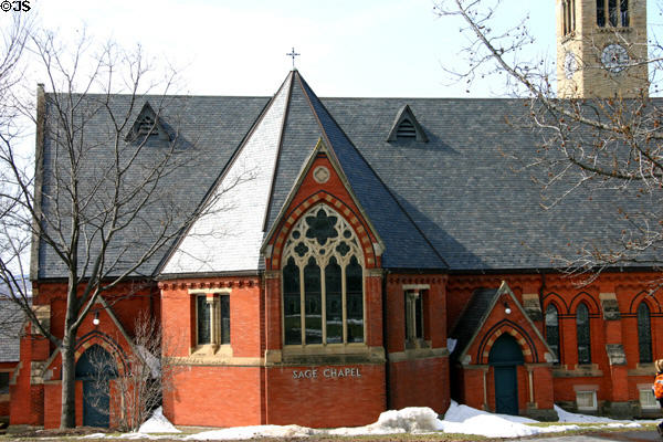 Sage Chapel on Cornell Campus. Ithaca, NY.