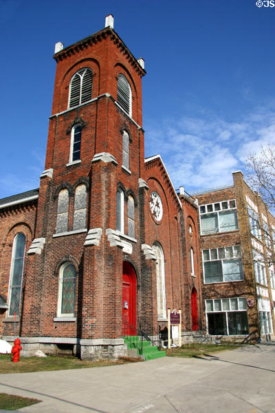Women's Interfaith Institute beside visitor center of Women's Rights National Historic Park. Seneca Falls, NY.