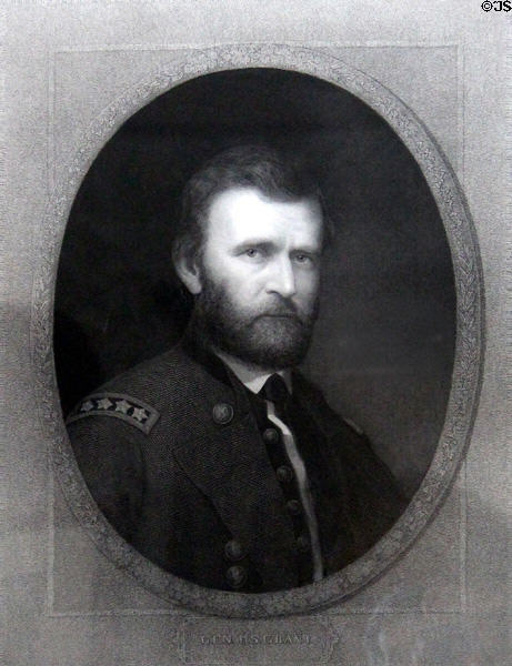 Portrait of Gen. U.S. Grant at Grant Cottage SHS. Wilton, NY.