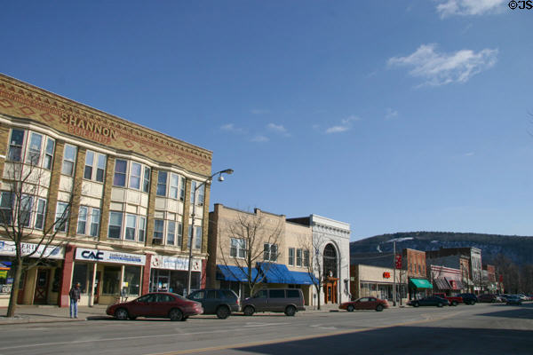 Streetscape along Liberty Street. Bath, NY.