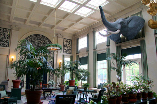Conservatory, with1919 enlargement designed by William G Kaelber, at Eastman House. Rochester, NY.